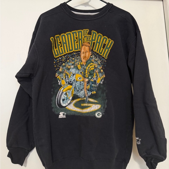 STARTER Other - STARTER Vintage Green Bay Packers Graphic Men's Crewneck Sweater